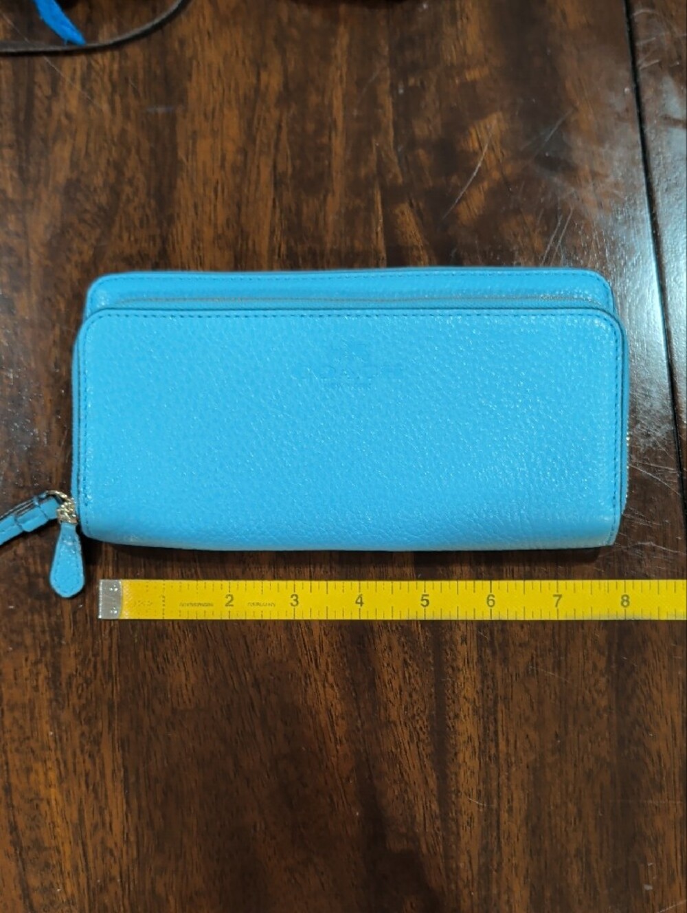 Coach Zip-Around Leather Wallet